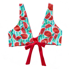 32D/DD LARGE- Reversible Front Tie Bikini Top