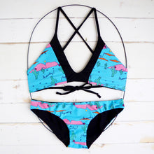 Angie Top- Blue Howdy Cactus