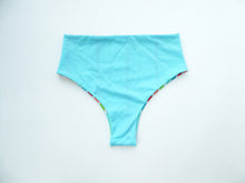 SMALL - High Waisted Retro Brazilian Bikini Bottoms