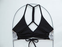 MEDIUM- Reversible Snakeskin Bikini Top