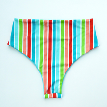 SMALL - High Waisted Retro Brazilian Bikini Bottoms